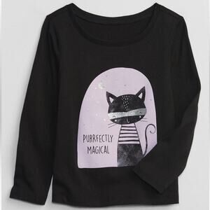 babyGAP Toddler Girl’s Size 3 Halloween Cat Long Sleeve Tee